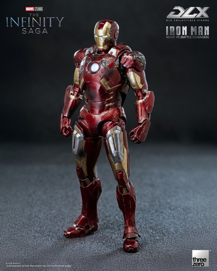 [Pre-Order] The Infinity Saga - Iron Man Mark 7 (Battle Damaged) 1/12 DLX Collectible Figure